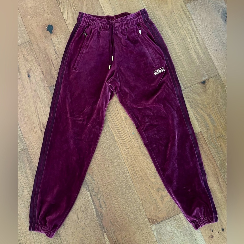 ADIDAS velour Track pants old skool